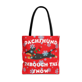Dachshund Through The Snow Tote Bag