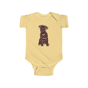 Adorable Dog Love Infant Bodysuit, Cute Baby Onesie, Pet Lover Gift, Baby Shower Outfit, Birthday Gift, Newborn Apparel - Expressions2you