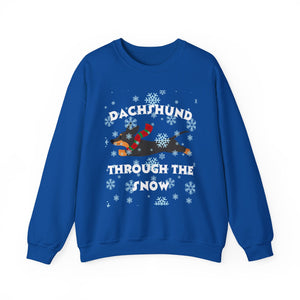 DACHSHUND THROUGH THE SNOW SWEATSHIRT - Expressions2you