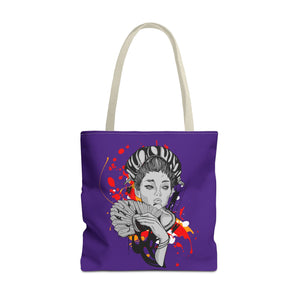 Geisha Tote Bag, Stylish Shopping Bag, Everyday Carry Bag, Gift for Art Lovers, Eco - Friendly Bag, Colorful [...] - Expressions2you