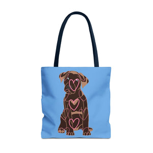 Labsolutely Loved Tote Bag - Pink Heart Design, Animal Lover Gift, Shopping Bag, Pet Owner Essentials, Valentine's Day - Expressions2you
